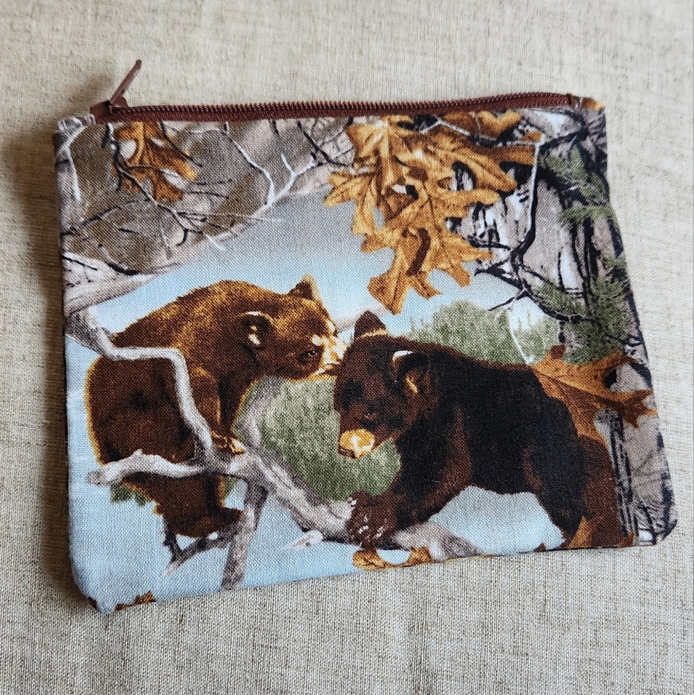 Handmade nature themed coin, travel pouch 👝 Multicolored, NWOT